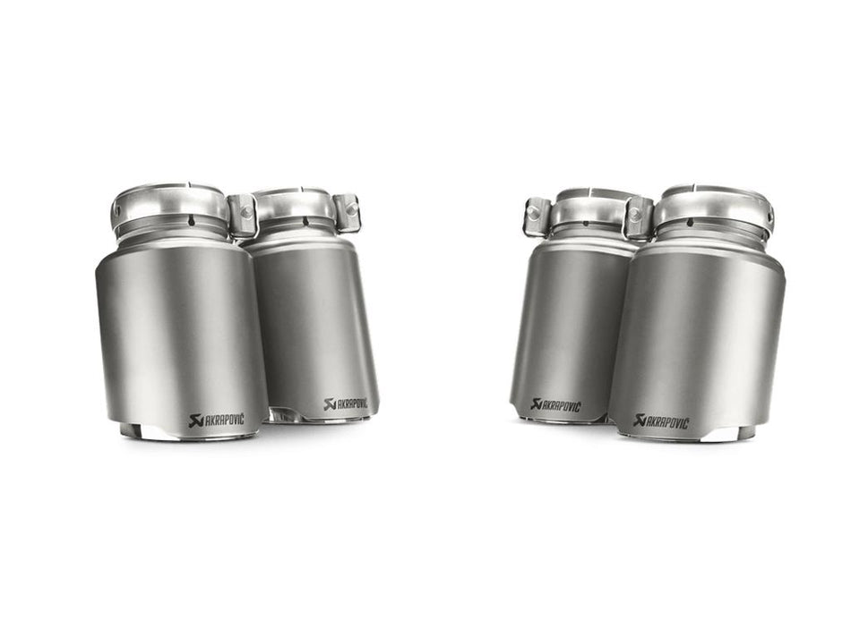 Akrapovic Titanium Exhaust Tips Tail Pipe Set For BMW M3 F80 / M4 F82 F83 Incl CS, CSL & GTS