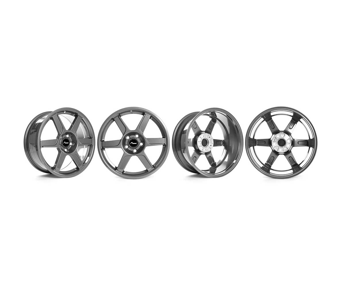 Racingline R-06 18x8.5 Flow Formed Alloy Wheel 5x112 ET44 - Gloss Gunmetal Grey