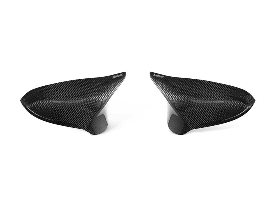 Akrapovic Carbon Fibre Mirror Caps Set Gloss For BMW M3 F80 / M4 F82 F83 / M2 Comp F87 Incl CS GTS