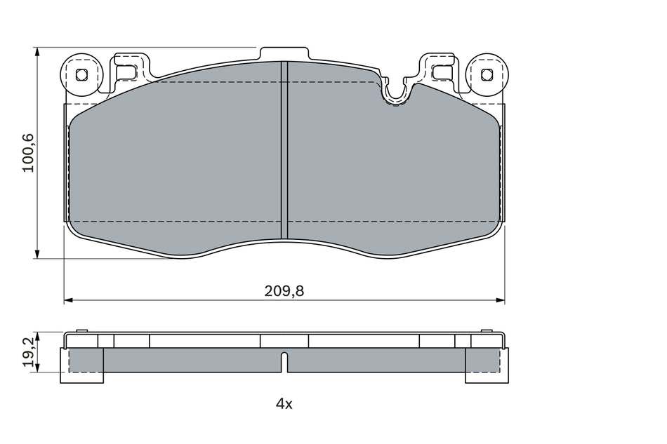 BMW X5M/X6M F85/F86 Genuine Bosch Front And Rear Brake Pads Inc Wear Sensors