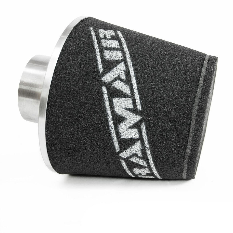 Ramair Performance Aluminium Dual Layer Large Foam Filter Base 90mm OD Silver