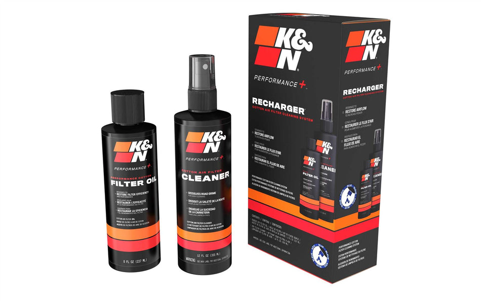 K&N Air Filter High-Flow Performance Washable Reusable Oiled Drop-In Cold Air