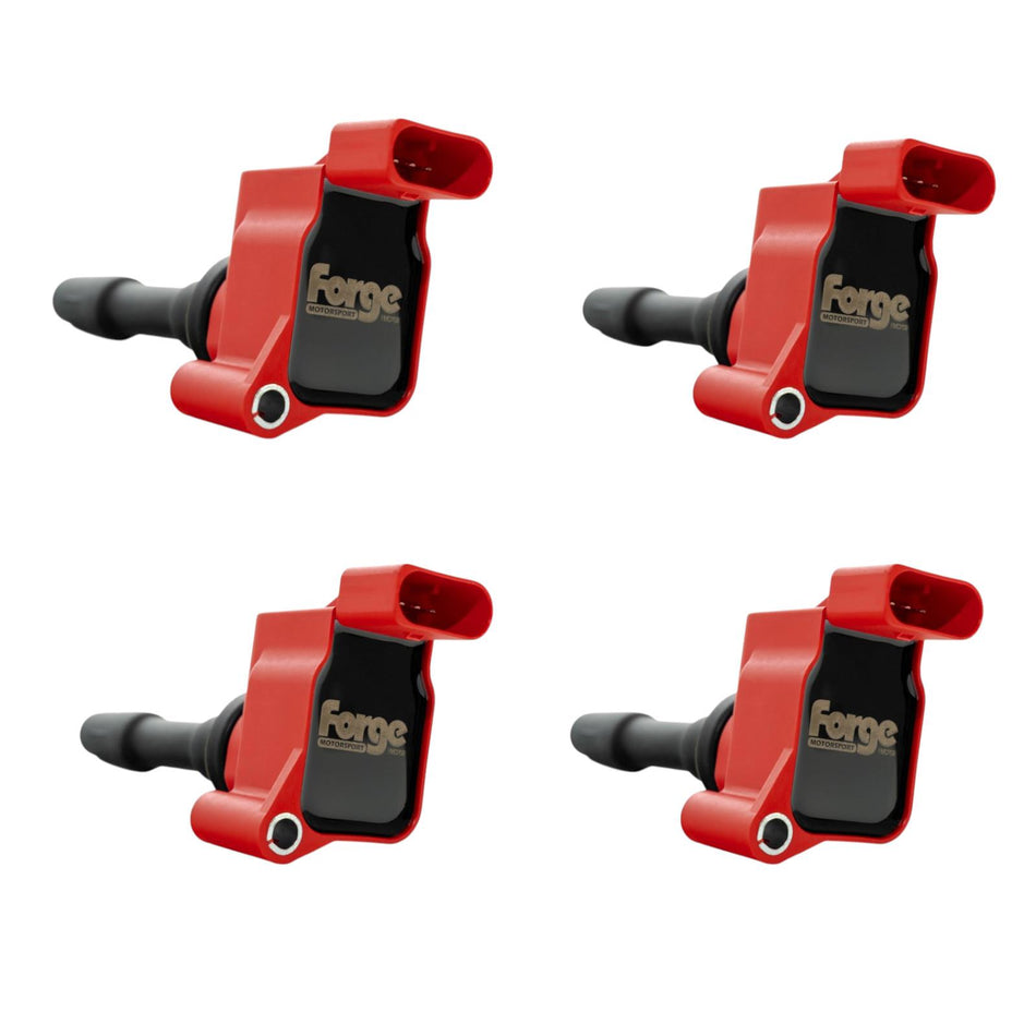 Forge Red Ignition Coil Packs For A3 8Y VW Golf Mk7 Seat Skoda 1.5 TSI EA211 x4