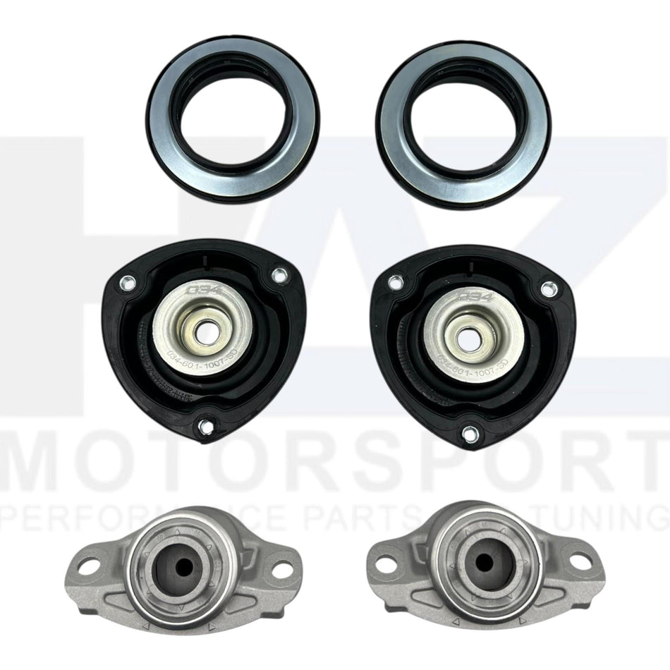 034 Front & Rear Strut Mount Kit + ZF Sachs Top Mounting Bearing For Audi RS3 8V