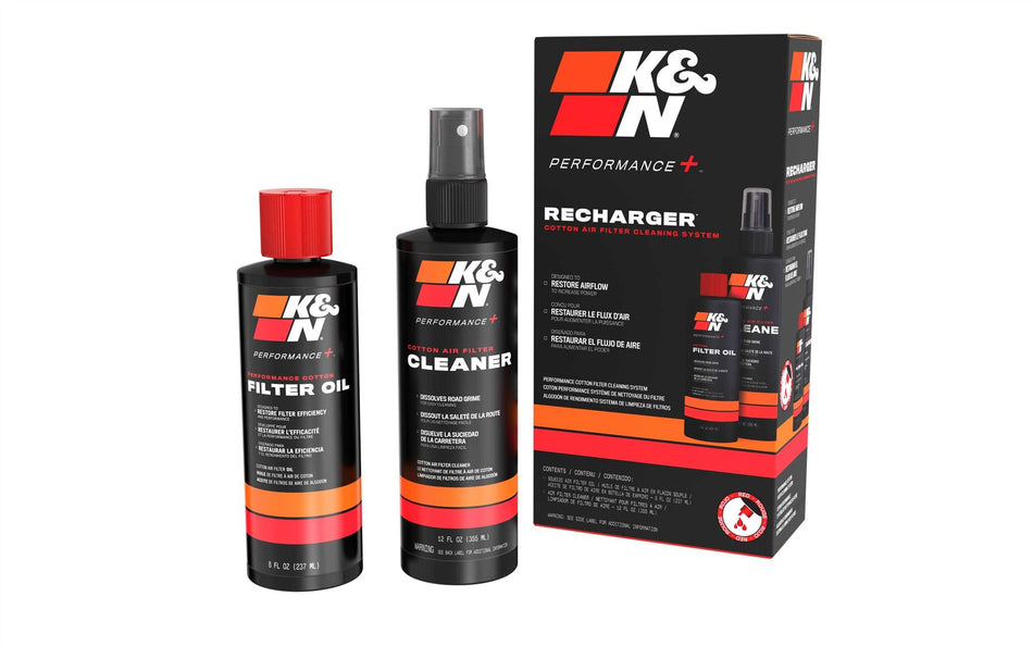 K&N Air Filter High-Flow Performance Washable Reusable Oiled Drop-In Cold Air