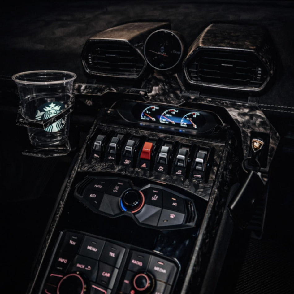 Stacatto Design Forged Carbon Phone and Cup Key Holder For Lamborghini Huracan