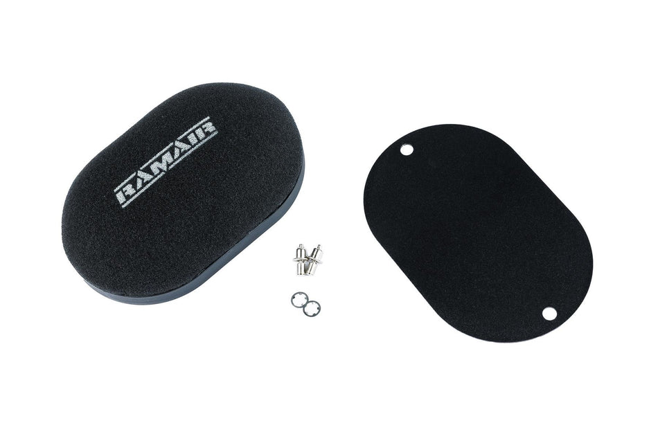 Ramair Performance Domed Carb Air Filter & Blank Baseplate 65mm Internal Height
