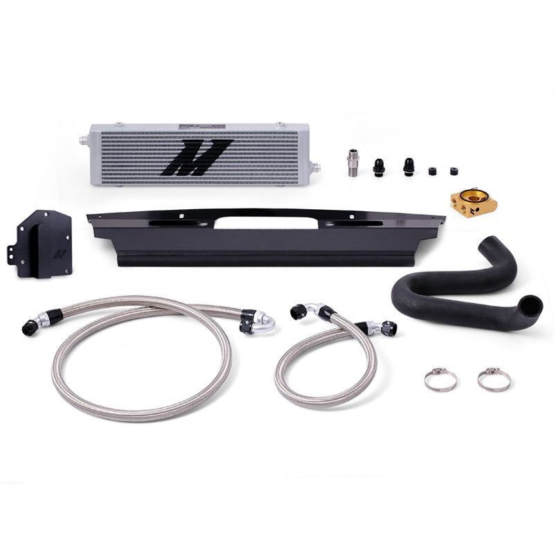 Mishimoto RHD Thermostatic Oil Cooler Kit Ford Mustang 15-17 Silver