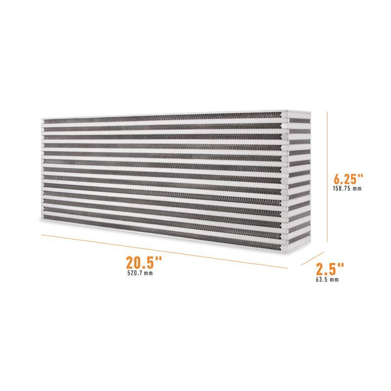 Mishimoto Universal Air-to-Air Race Intercooler Core, 20.50 x 6.25 x 2.50