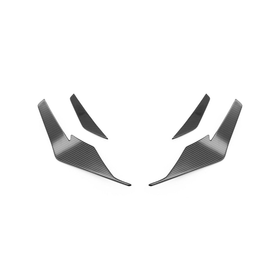 FORM Industries Audi R8 4S Facelift LCI Pre-Preg Carbon Fibre Front Bumper Canards by FORM (2021-2024)