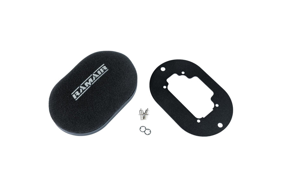 Ramair Domed Carb Filter & Baseplate For Weber 32/36 DGV/DGEV, 38 DGAS/DGMS 40mm