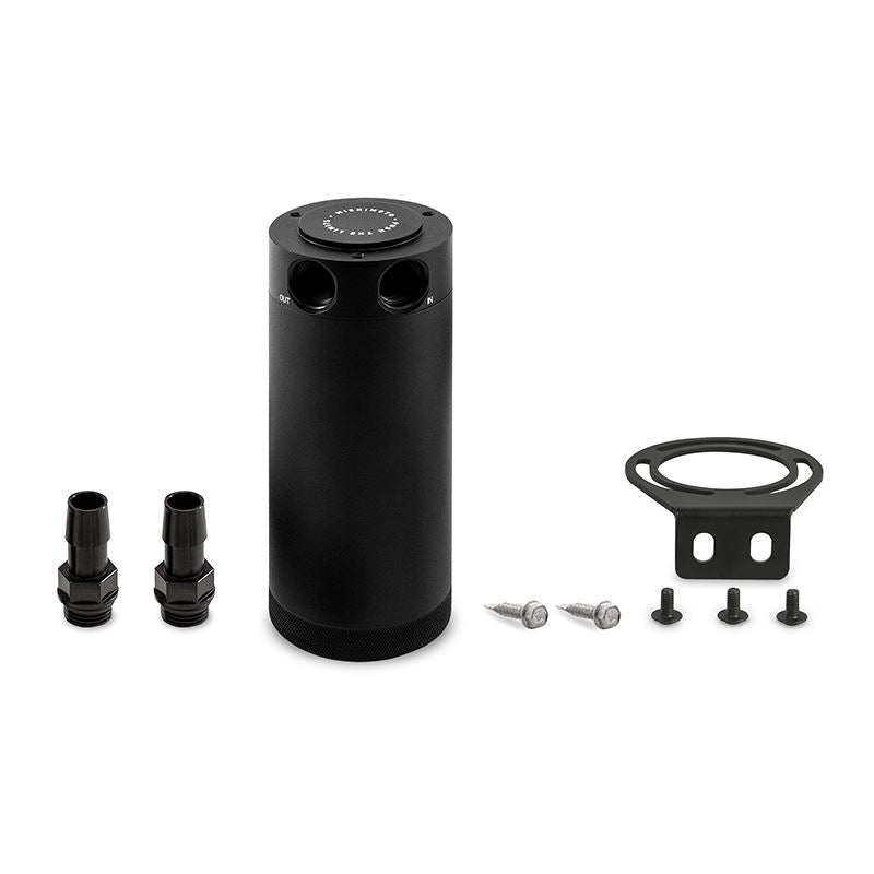 Mishimoto 2-Port Universal XL Baffled Catch Can Upgrade Aftermarket Black