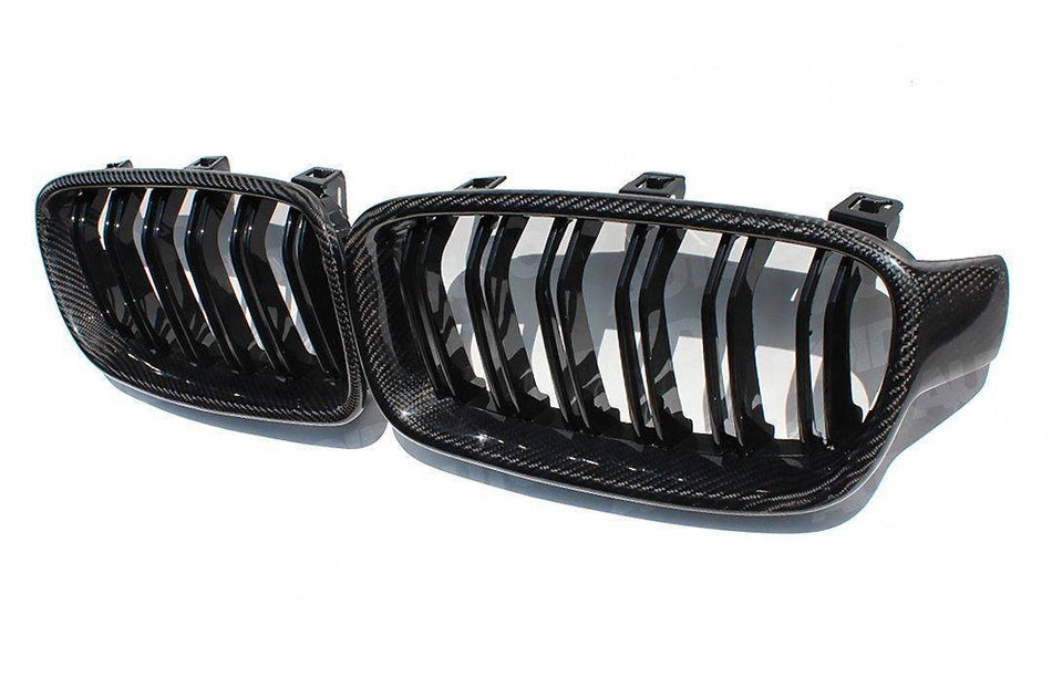 FORM Industries BMW 3 Series F30 F31 Carbon Fibre Double Slat Kidney Grilles by FORM (2012-2019)