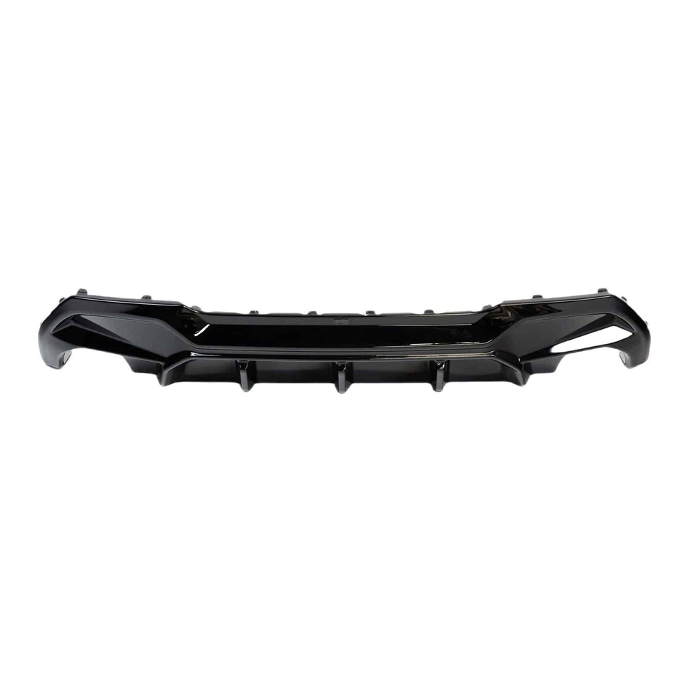 BMW M135i & 1 Series Dual Exit (128ti, 120d, 120i) F40 EVO-1 Gloss Black Rear Diffuser by ZAERO (2019-2024)
