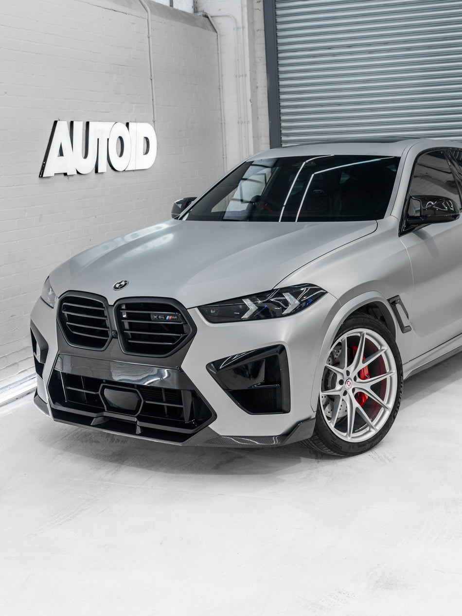 BMW X6M F96 LCI Pre-Preg Carbon Fibre Front Splitter by FORM (2023+)