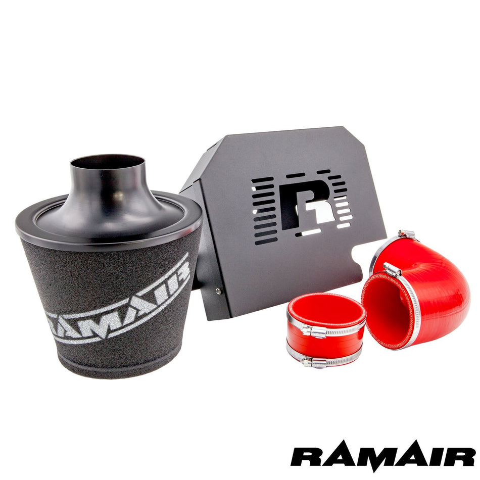 Ramair Red Hoses Air Induction Kit With ECU Bracket Box For Ford Focus MK2 ST225