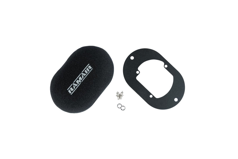 Ramair Domed Carb Air Filter and Baseplate For Pierburg 2B2, 2B4, 2B5 100mm