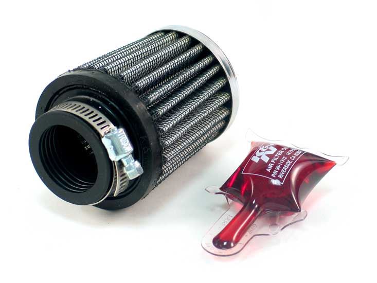 K&N Air Filter High-Flow Performance Washable Reusable Oiled Drop-In Cold Air