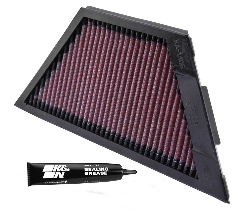 K&N High-Flow Air Filter Washable Kawasaki 1400Gtr/Zx1400 Ninja Zx-14 1400 08-16