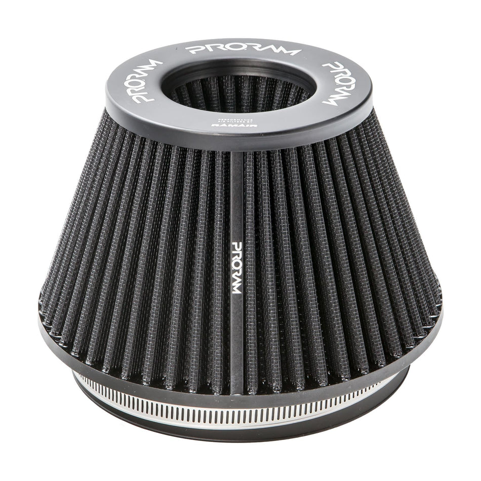 Ramair Performance 83mm OD Neck Medium Cone Pleated Air Filter W/ Velocity Stack