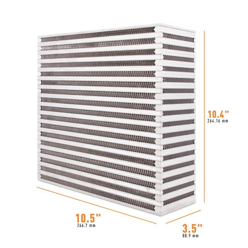 Mishimoto Universal Air-to-Air Race Intercooler Core, 10.50 x 10.40 x 3.50
