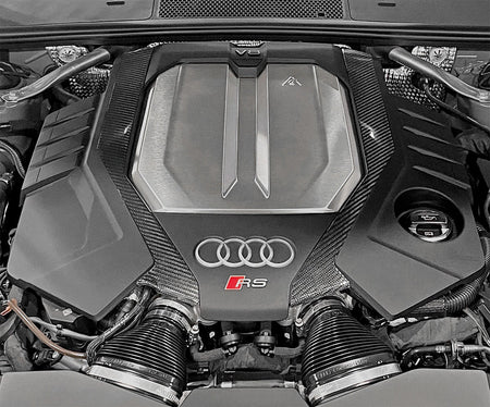 034Motorsport Carbon Fibre Engine Cover Trim Pair - Audi RS6 RS7 C8 4.0 TFSI V8 1