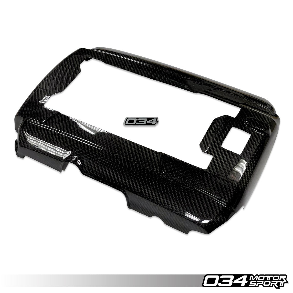 034Motorsport Carbon Fibre Engine Cover Overlay - VW Golf GTI & Golf R Mk7 Mk7.5 1