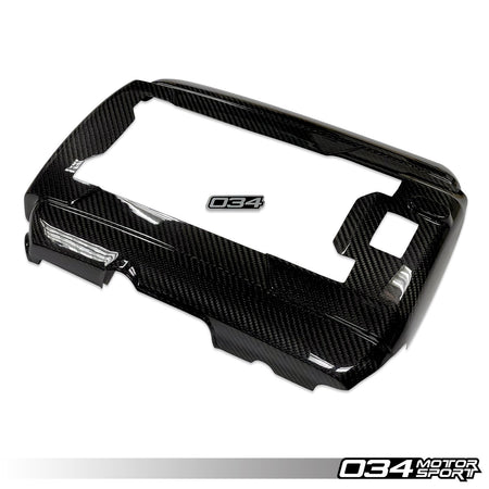 034Motorsport Carbon Fibre Engine Cover Overlay - VW Golf GTI & Golf R Mk7 Mk7.5 1