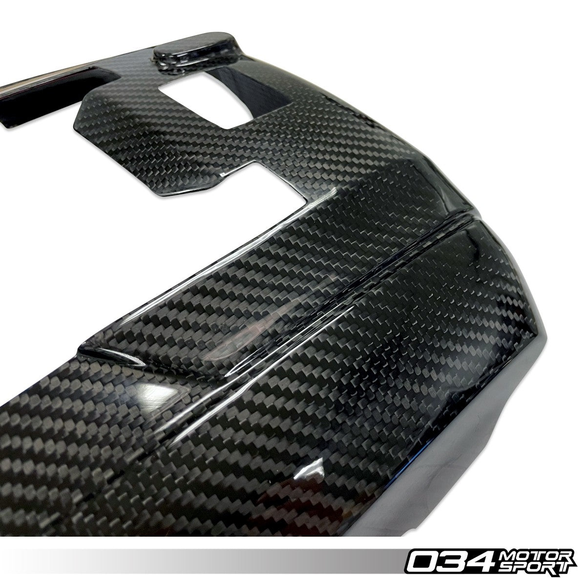 034Motorsport Carbon Fibre Engine Cover Overlay - VW Golf GTI & Golf R Mk7 Mk7.5 3