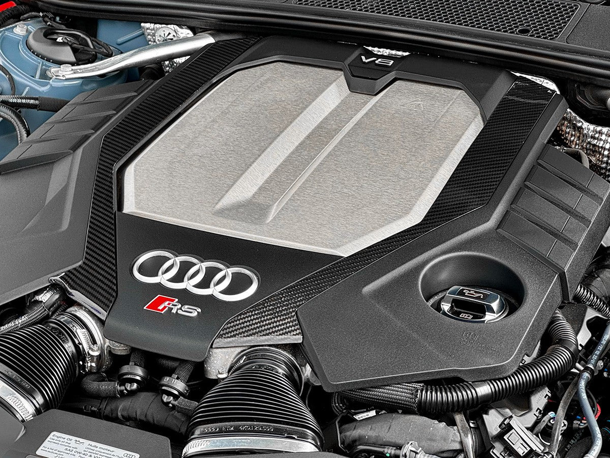 034Motorsport Carbon Fibre Engine Cover Trim Pair - Audi RS6 RS7 C8 4.0 TFSI V8 2