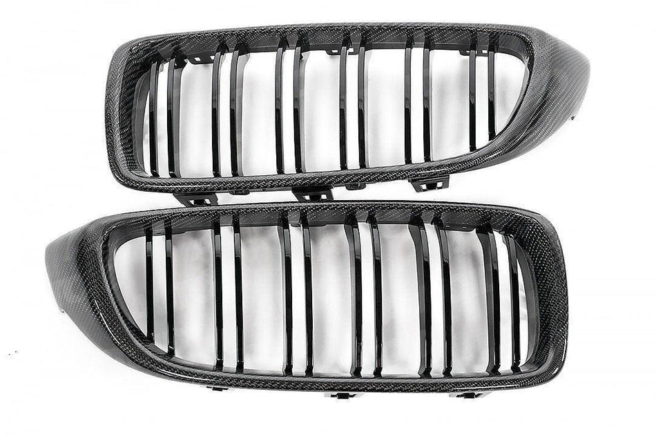 FORM Industries Carbon Fibre Double Slat Kidney Grilles for BMW 4 Series, M3 & M4 by FORM (2014-2020, F32 F33 F80 F82 F83)