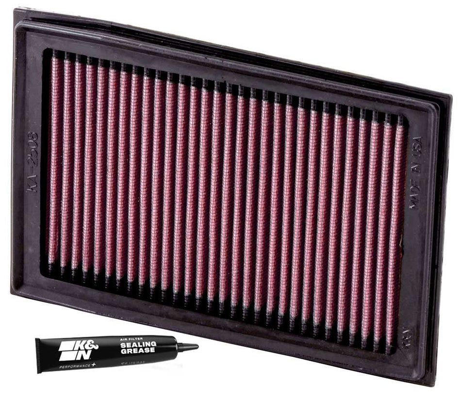 K&N High-Flow Air Filter Washable Kawasaki Ex300 Ninja/Ex300 Ninja Abs 296 13-17