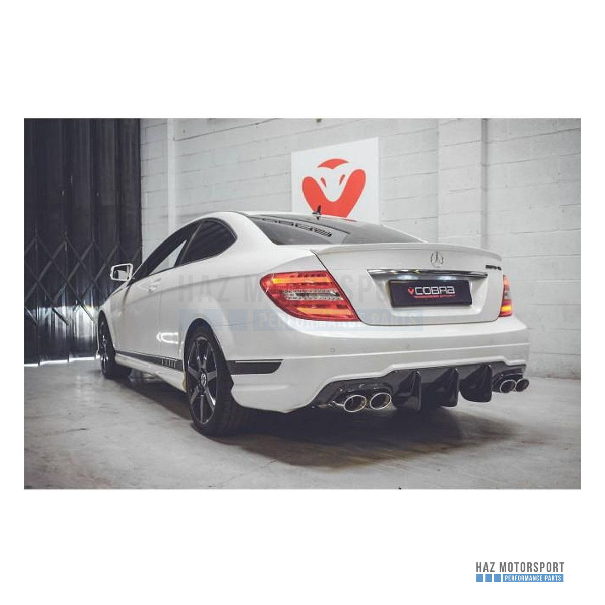 Cobra Sport AMG Style Quad Exit Rear Exhaust – Mercedes C-Class W204 C180 1.6 Turbo Petrol (2007–2013)