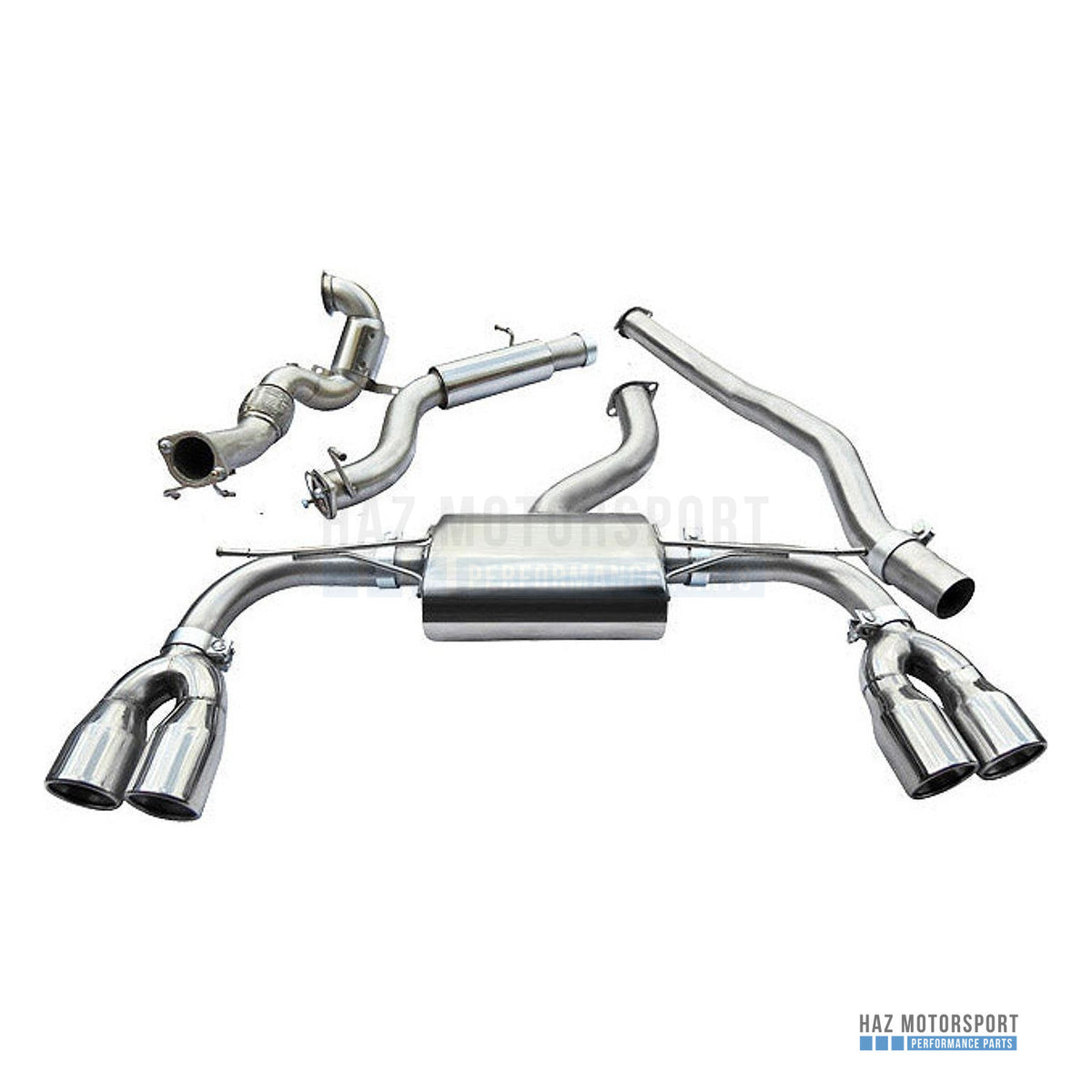 Cobra Sport Non-Valved Turbo Back Exhaust – Audi S3 8V 5 Door Sportback (2013–2018) - Cobra Sport