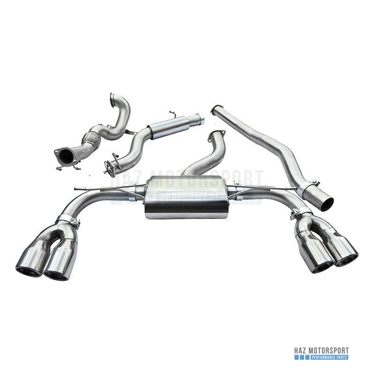 Cobra Sport Non-Valved Turbo Back Exhaust – Audi S3 8V 5 Door Sportback (2013–2018)