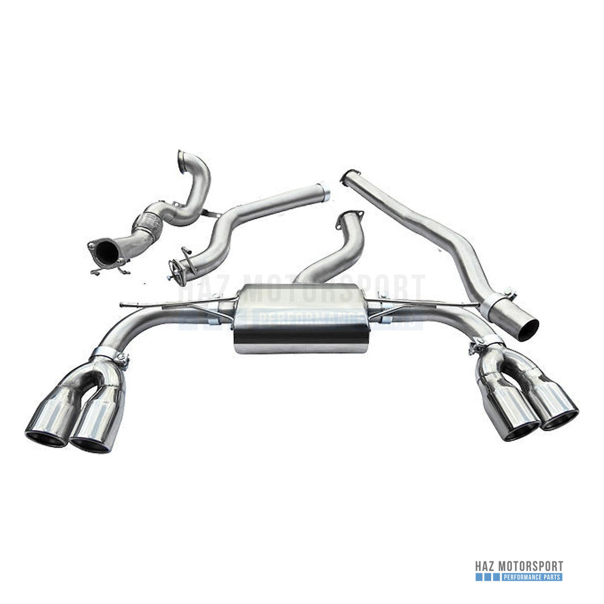 Cobra Sport Non-Valved Turbo Back Exhaust – Audi S3 8V 5 Door Sportback (2013–2018)