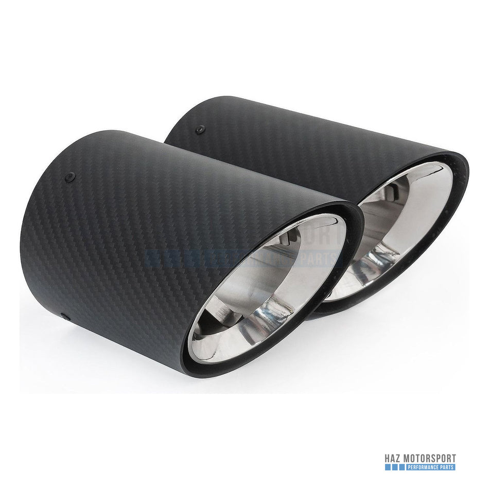 Cobra Sport 4" Carbon Fibre M Performance Style Slip-on Tailpipes (Pair) – BMW 3 Series G20/G21 (2019 on) - Cobra Sport