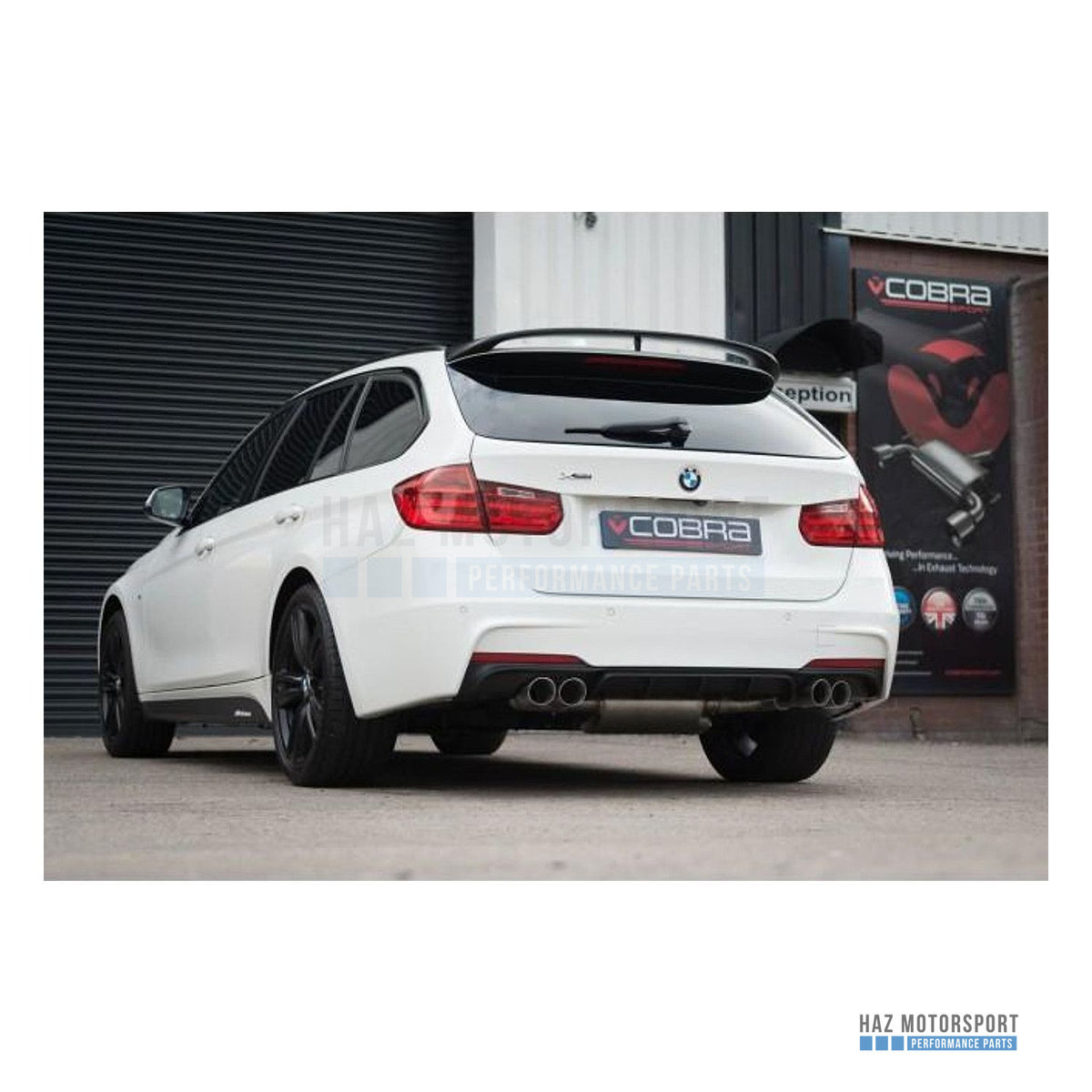 Cobra Sport Quad Exit M3 Style Conversion – BMW 330d F30/F31 (2015–2019)