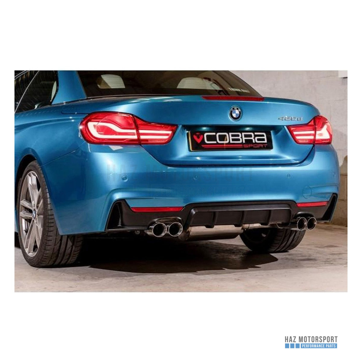 Cobra Sport Quad Exit M4 Style Conversion – BMW 420i F32/F33/F36 (2013–2020)