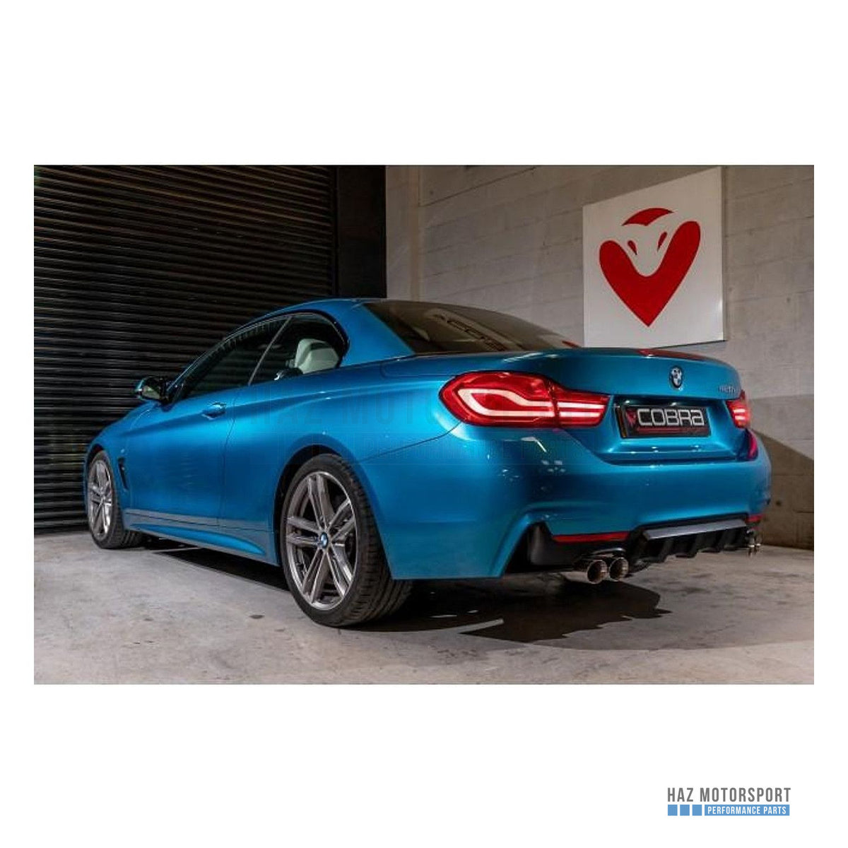 Cobra Sport Quad Exit M4 Style Conversion – BMW 420i F32/F33/F36 (2013–2020)