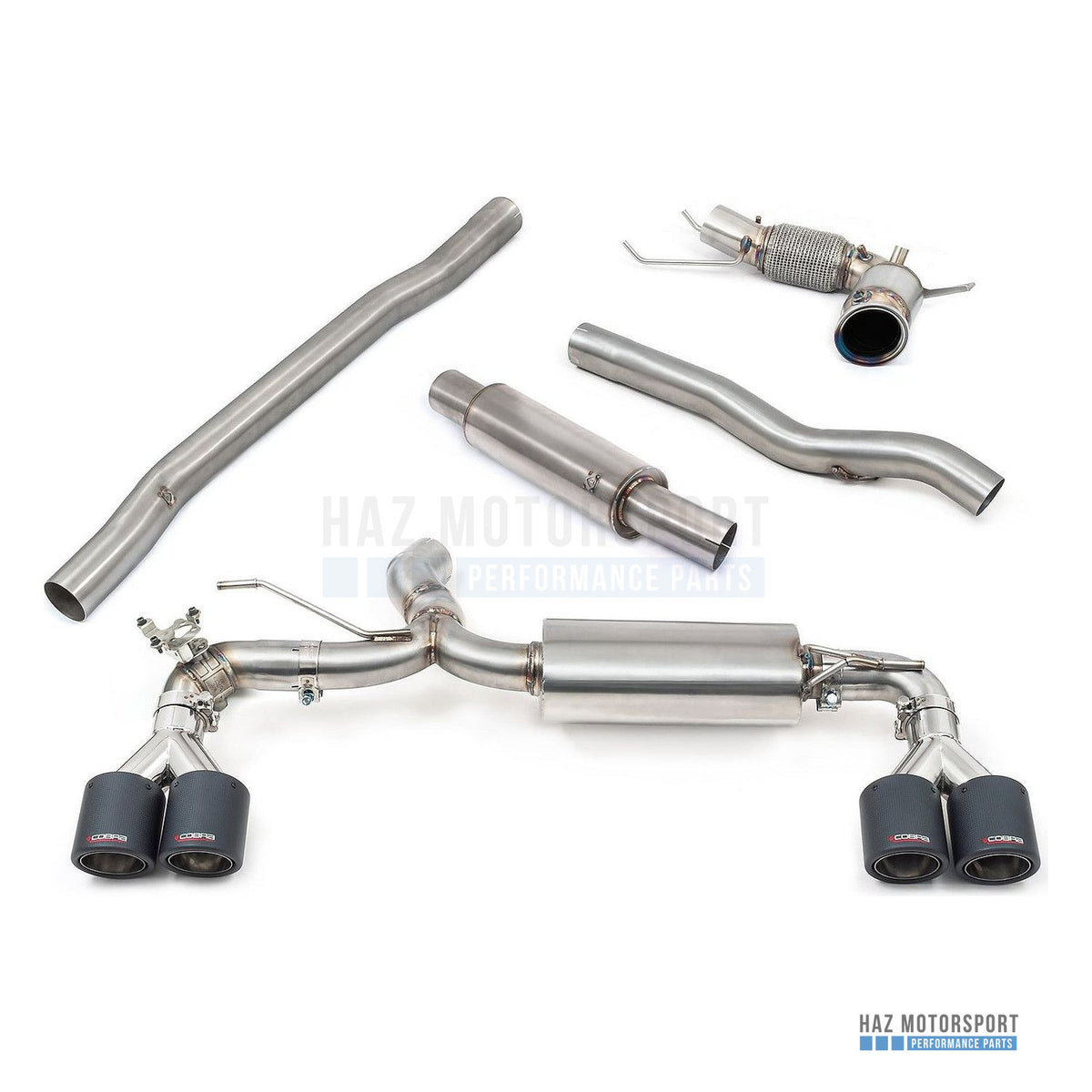 Cobra Sport Quad Exit M3 Style Turbo Back Exhaust – BMW M135i F40 (2019 on) - Cobra Sport