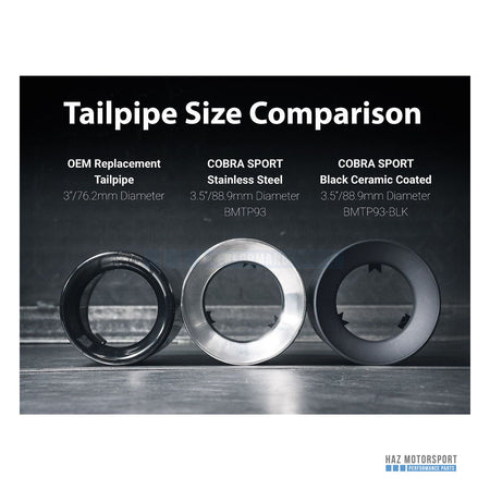 Cobra Sport 3.5" M Performance Style Slip-on Tailpipes (Pair) – BMW M135i / M140i / M235i / M240i / 335i / 340i / 435i / 440i (2011–2021)