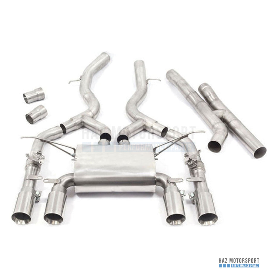 Cobra Sport 3" Valved Secondary Cat Back Exhaust – BMW M3 F80 / M4 F82 inc. Competition (2014–2020) - Cobra Sport