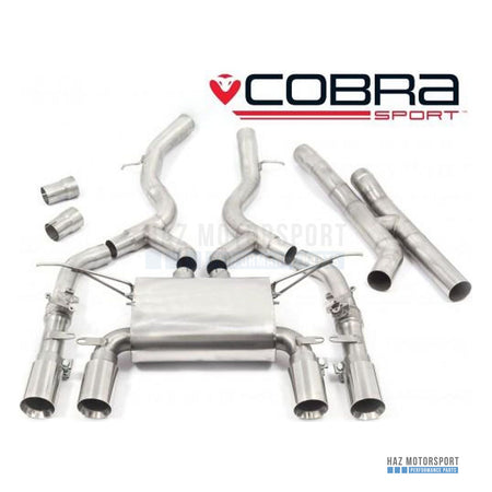 Cobra Sport 3" Valved Secondary Cat Back Exhaust – BMW M3 F80 / M4 F82 inc. Competition (2014–2020)