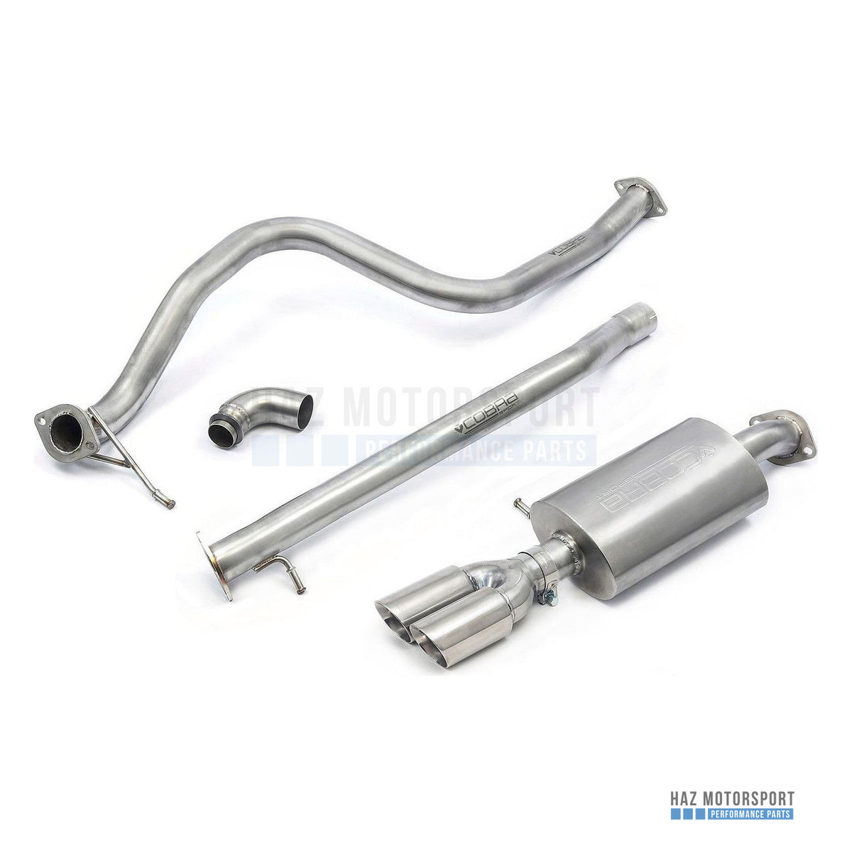 Cobra Sport ST Style Twin Tip Cat Back Exhaust – Ford Fiesta Mk8 1.0 EcoBoost ST-Line (2017–2018)