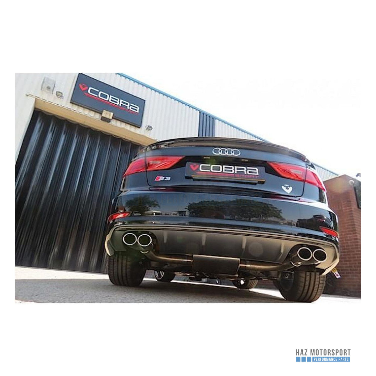 Cobra Sport Non-Valved Turbo Back Exhaust – Audi S3 8V Saloon (2013–2018)
