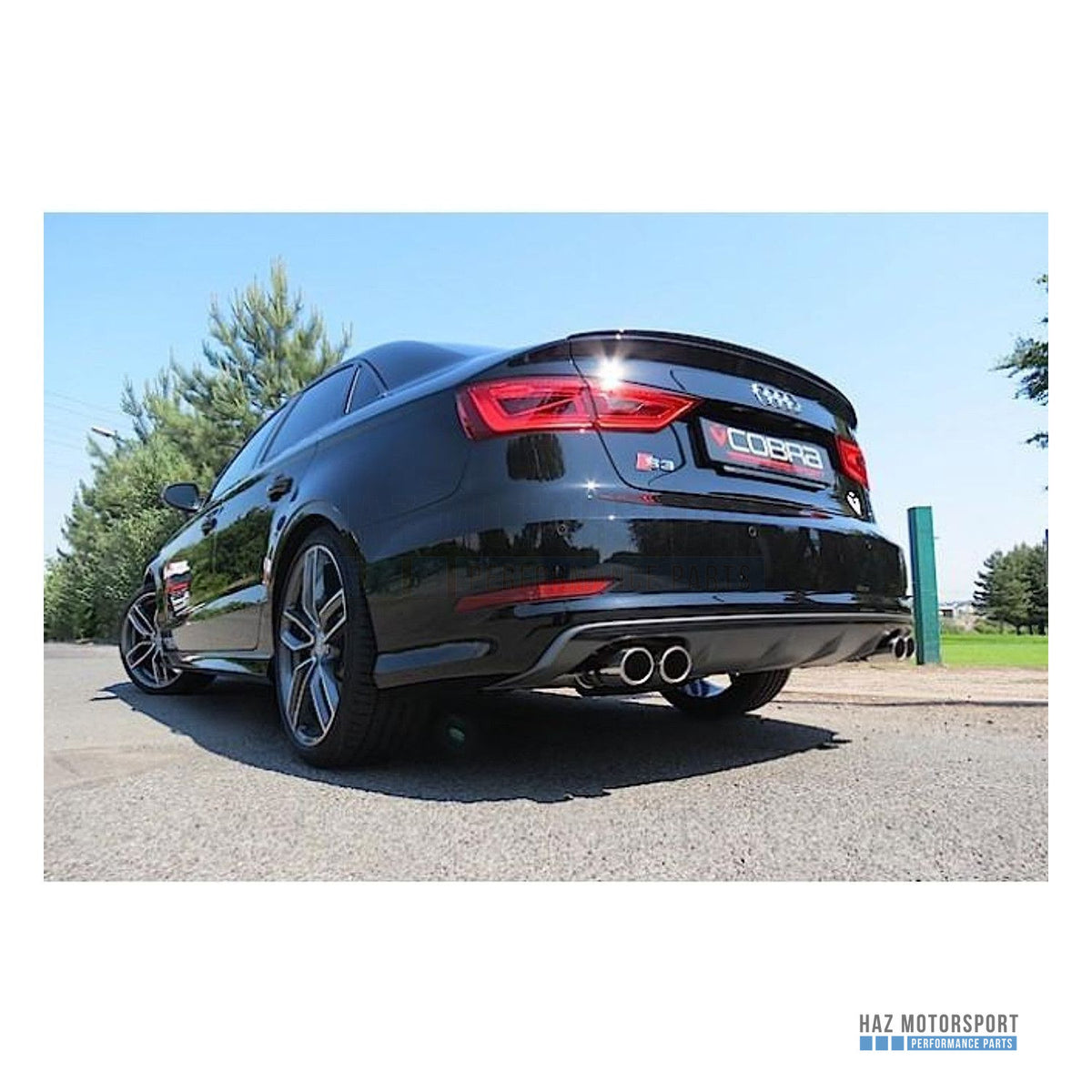 Cobra Sport Non-Valved Turbo Back Exhaust – Audi S3 8V Saloon (2013–2018)