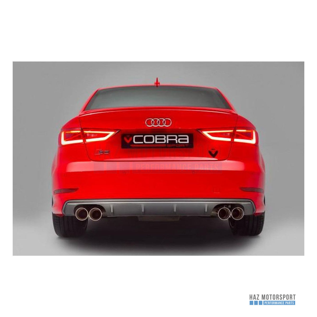 Cobra Sport Non-Valved Turbo Back Exhaust – Audi S3 8V Saloon (2013–2018)