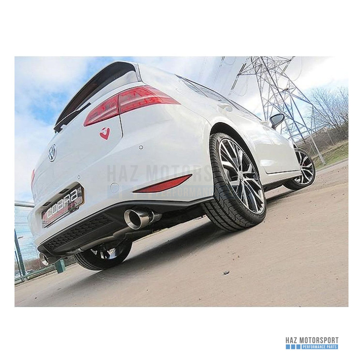 Cobra Sport GTI Style Rear Exhaust – VW Golf GTD Mk7 2.0 TDI 5G with Sound Pack (2014–2017)