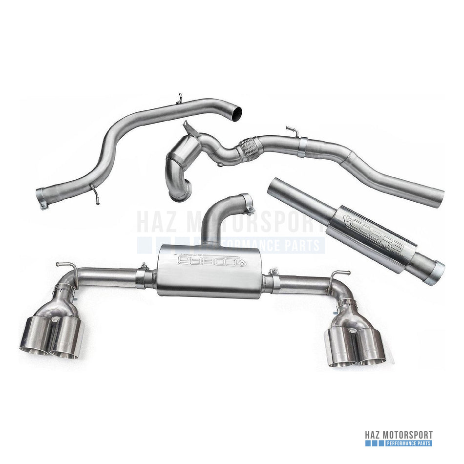Cobra Sport Quad Exit Turbo Back Golf R Style Exhaust – VW Golf GTI Mk7 2.0 TSI 5G (2012–2017) - Cobra Sport